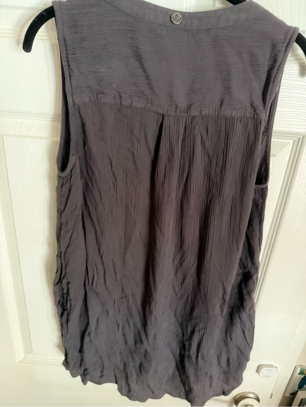 Prana Women's Sleeveless V-Neck Tank in Charcoal - Picture 2 of 5